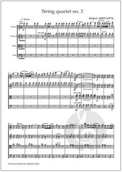 String quartet no. 3 von Kalevi Aho 