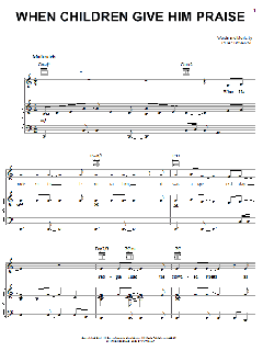 When Children Give Him Praise von Chaz Bosarge (Download) 