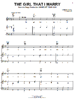 The Girl That I Marry von Irving Berlin (Download) 