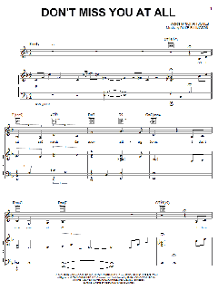 Don't Miss You At All von Norah Jones (Download) 