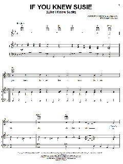 If You Knew Susie (Like I Know Susie) von Eddie Cantor (Download) 
