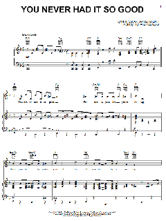 You Never Had It So Good von Rodgers & Hammerstein (Download) 