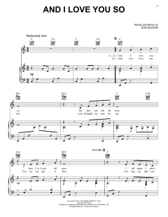 And I Love You So von Don McLean (Download) 