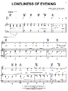 Loneliness Of Evening von Rodgers & Hammerstein (Download) 