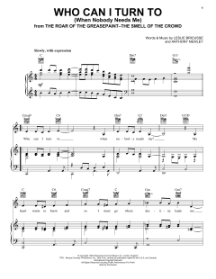 Who Can I Turn To (When Nobody Needs Me) von Tony Bennett (Download) 