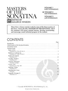 Masters Of The Sonatina, Book 2 