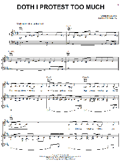 Doth I Protest Too Much von Alanis Morissette (Download) 