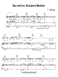 Sensitive Subject Matter von Bonnie McKee (Download) 