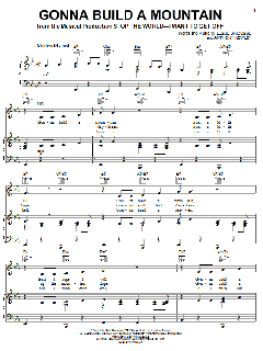 Gonna Build A Mountain von Leslie Bricusse (Download) 