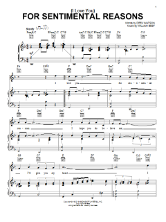 (I Love You) For Sentimental Reasons von Dean Martin (Download) 