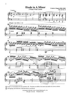 Etude In A Minor, Op. 25, No. 11 von Frédéric Chopin 