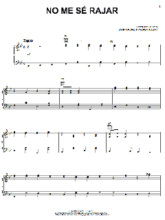 No Me Se Rajar von J. Carmelo Frayle (Download) 