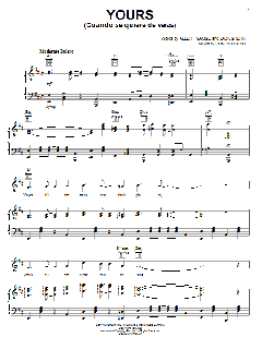 Yours (Cuando Se Quiere De Veras) von Gonzalo Roig (Download) 