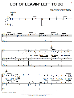 Lot Of Leavin' Left To Do von Dierks Bentley (Download) 