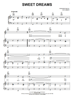 Sweet Dreams von Don Gibson (Download) 