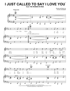 I Just Called To Say I Love You von Stevie Wonder (Download) 