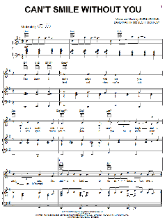 Can't Smile Without You von Barry Manilow (Download) 