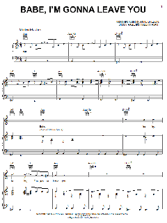 Babe, I'm Gonna Leave You von Great White (Download) 