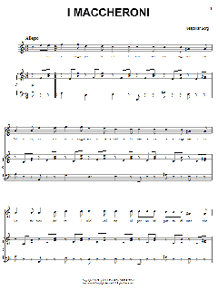 I Maccheroni von Neapolitan Song (Download) 