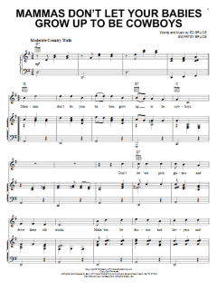 Mammas Don't Let Your Babies Grow Up To Be Cowboys von Ed Bruce (Download) 