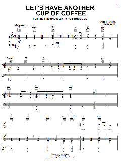 Let's Have Another Cup O' Coffee von Irving Berlin (Download) 