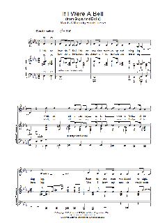 If I Were A Bell von Frank Loesser (Download) 