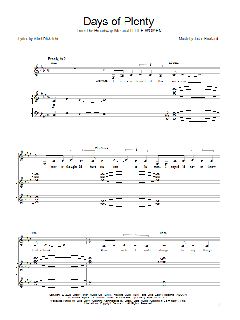Days Of Plenty von Jason Howland (Download) 