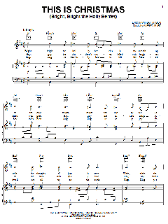 This Is Christmas (Bright, Bright The Holly Berries) von Alfred Burt (Download) 