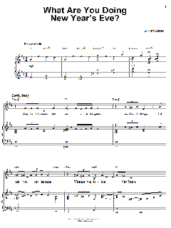 What Are You Doing New Year's Eve? von Frank Loesser (Download) 