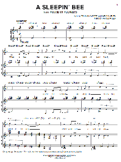 A Sleepin' Bee von Harold Arlen (Download) 