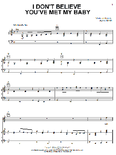 I Don't Believe You've Met My Baby von Autry Inman (Download) 