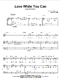 Love While You Can von Leslie Bricusse (Download) 