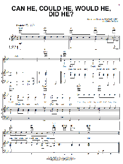 Can He, Could He, Would He, Did He? von John Chisum (Download) 