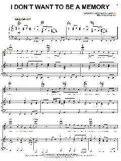 I Don't Want To Be A Memory von Sonny Lemaire (Download) 