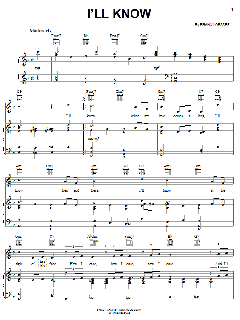I'll Know von Frank Loesser (Download) 