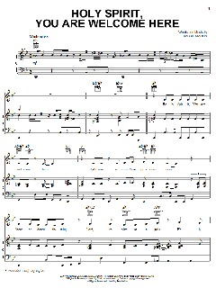 Holy Spirit, You Are Welcome Here von Babbie Mason (Download) 
