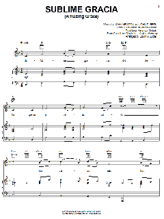 Sublime Gracia (Amazing Grace) von John Newton (Download) 