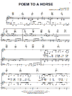 Poem To A Horse von Shakira (Download) 