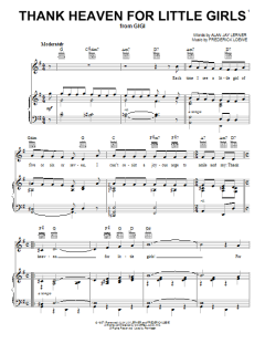 Thank Heaven For Little Girls von Alan Jay Lerner (Download) 