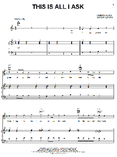 This Is All I Ask (Beautiful Girls Walk A Little Slower) von Tony Bennett (Download) 