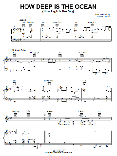 How Deep Is The Ocean (How High Is The Sky) von Diana Krall (Download) 