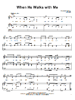 When He Walks With Me von Julie Gold (Download) 