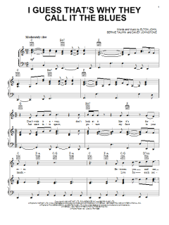 I Guess That's Why They Call It The Blues von Elton John (Download) 