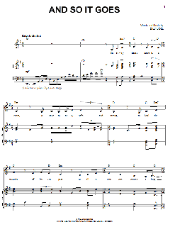 And So It Goes von Billy Joel (Download) 