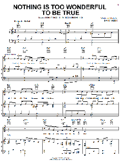 Nothing Is Too Wonderful To Be True von David Yazbek (Download) 