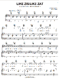 Like Zis/Like Zat von David Yazbek (Download) 