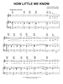 How Little We Know von Frank Sinatra (Download) 