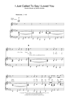 I Just Called To Say I Love You von Stevie Wonder (Download) 