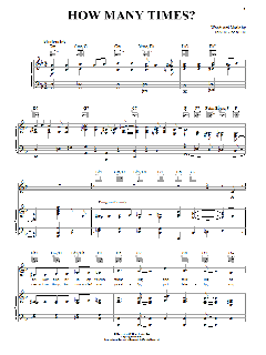 How Many Times? von Irving Berlin (Download) 