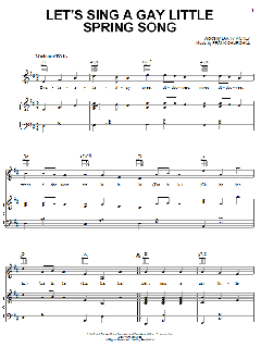 Let's Sing A Gay Little Spring Song von Larry Morey (Download) 